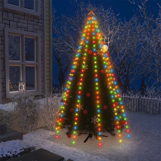 Světelná síť na vánoční stromek 250 barevných LED diod 250 cm