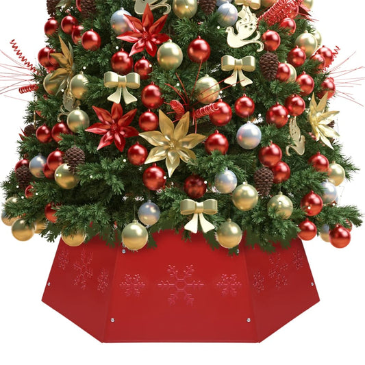 Podložka pod vánoční stromek červená Ø 68 x 25 cm