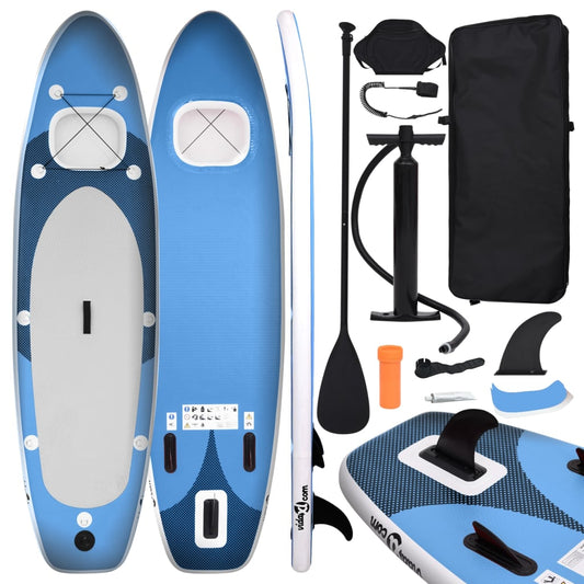 Nafukovací SUP paddleboard s příslušenstvím modrý 330x76x10 cm