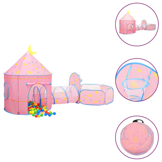 Dětský stan na hraní růžový 301 x 120 x 128 cm