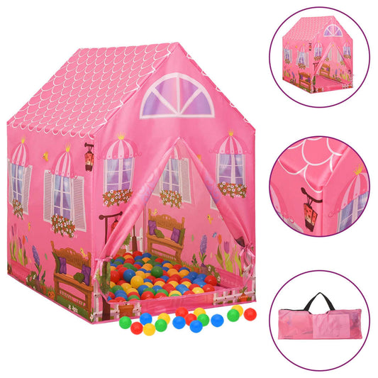 Dětský stan na hraní růžový 69 x 94 x 104 cm