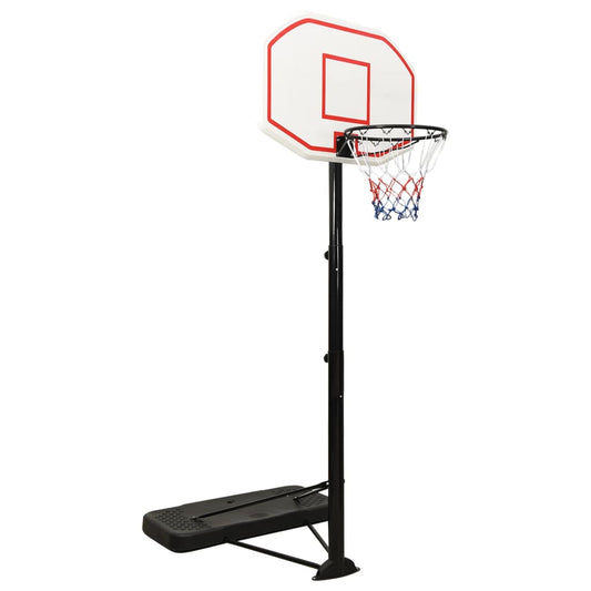 Basketbalový koš bílý 258–363 cm polyethylen