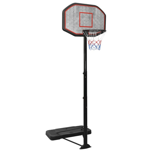 Basketbalový koš černý 258–363 cm polyethylen