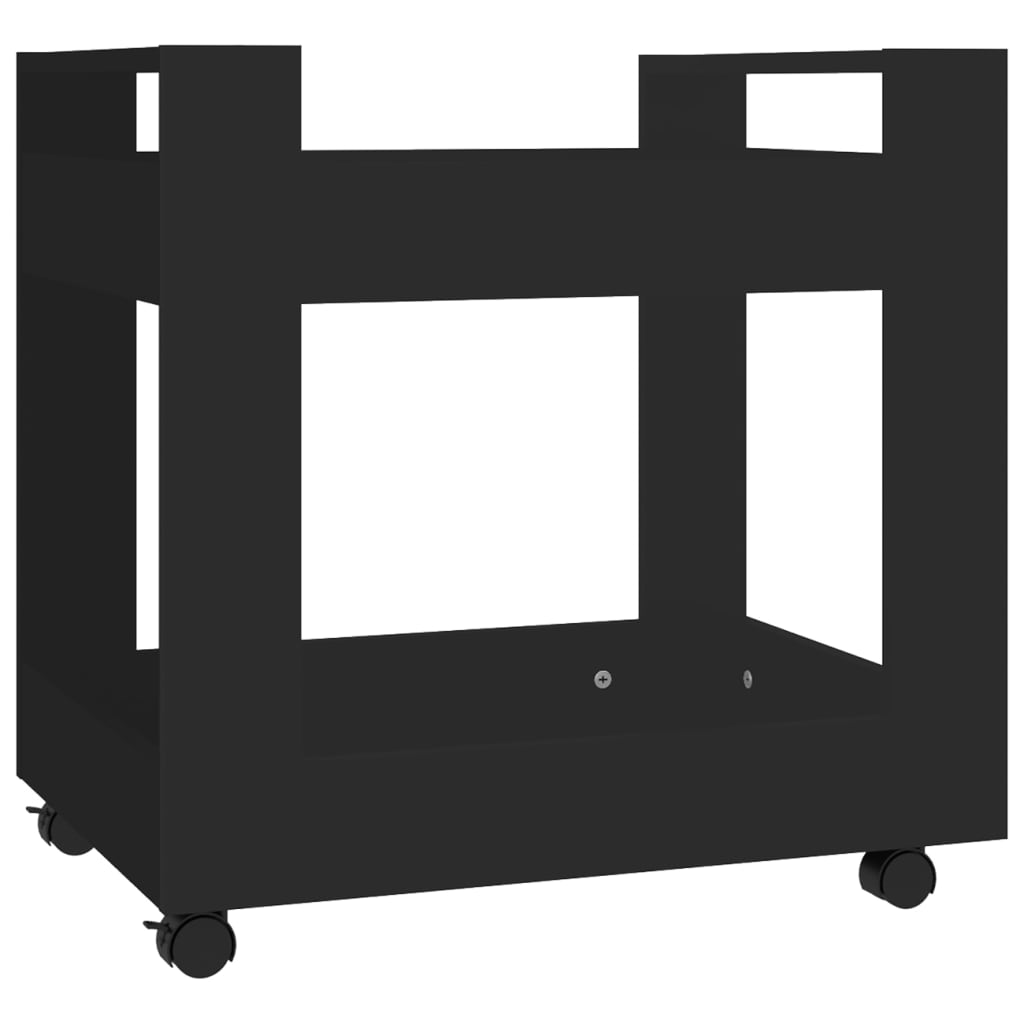 Kancelářský kontejner černý 60 x 45 x 60 cm kompozitní dřevo
