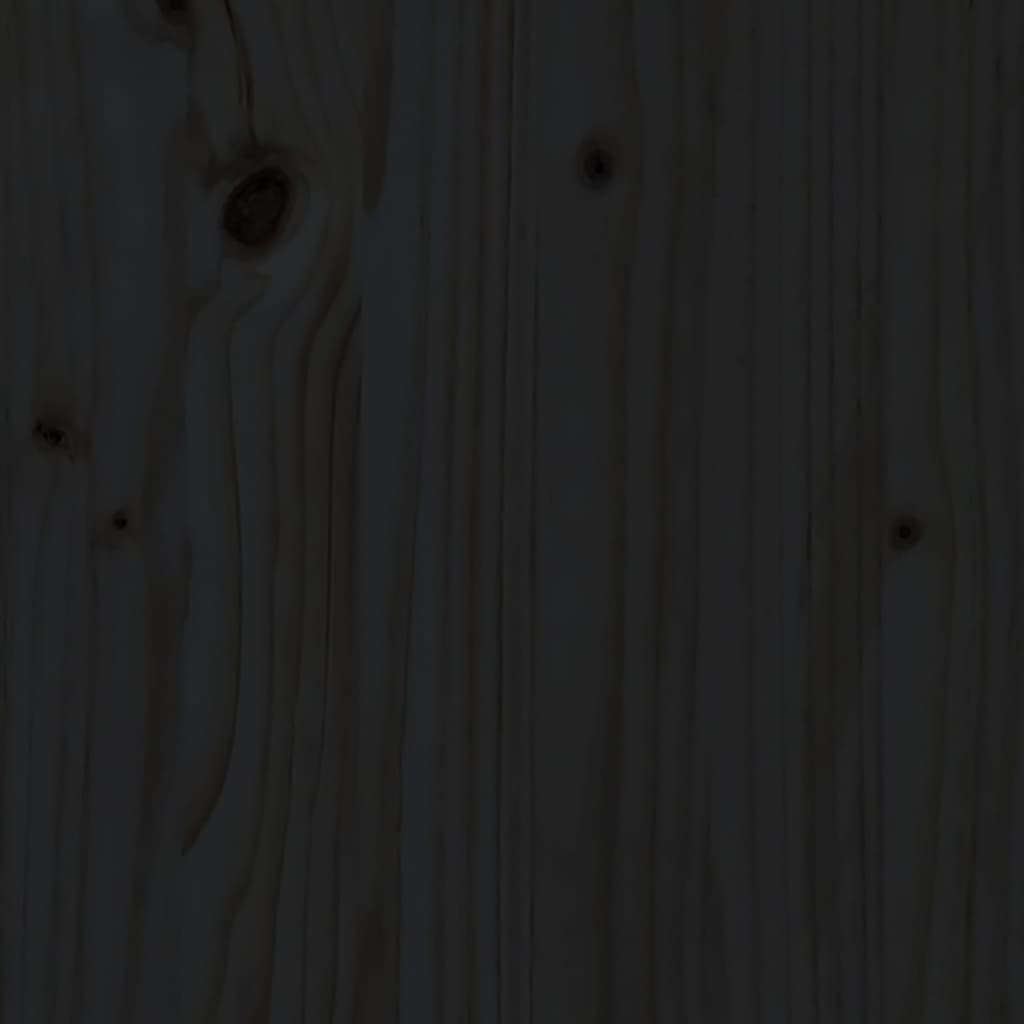 Kompostér černý 63,5 x 63,5 x 77,5 cm masivní borové dřevo