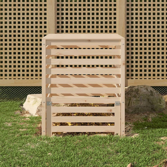 Kompostér 82,5 x 82,5 x 99,5 cm masivní borové dřevo