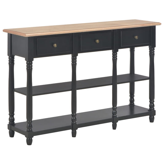 Konzolový stolek černý 110 x 30 x 76 cm kompozitní dřevo