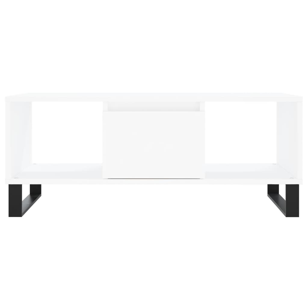 Konferenční stolek bílý 90 x 50 x 36,5 cm kompozitní dřevo