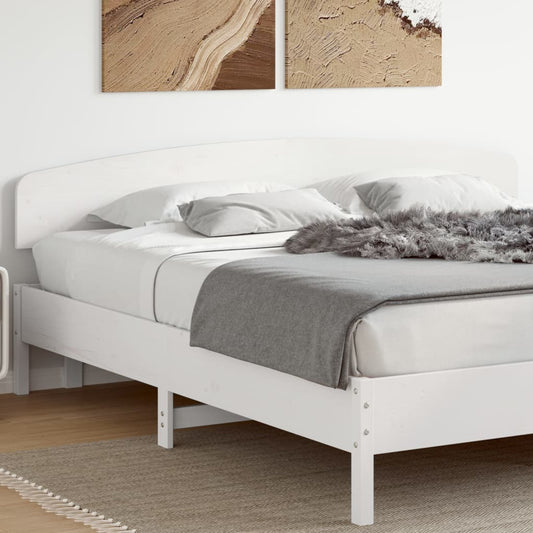 Čelo postele bílé 180 cm masivní borové dřevo